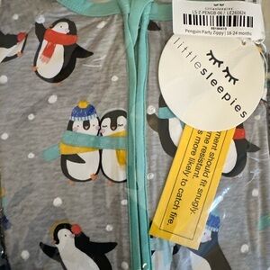 Little Sleepies Penguin Party Pajamas New in Bag